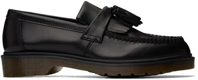 Dr. Martens' Black Adrian Loafers In Black Polished Smoot