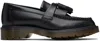 Dr. Martens Black Adrian Smooth Leather Tassel Loafers In Black