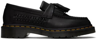 Dr. Martens' Black Adrian Woven Tassel Loafers In Black Classic