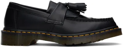 Dr. Martens' Black Adrian Yellow Stitch Loafers
