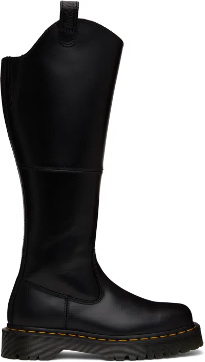 Dr. Martens Black Amaayah Knee High Leather Tall Boots