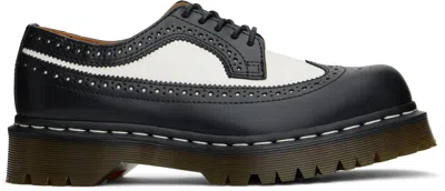 DR. MARTENS' BLACK & WHITE 3989 BEX SMOOTH LEATHER DERBYS