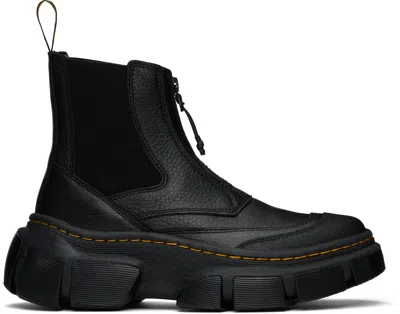 Dr. Martens' Black Dmxl Zip Chelsea Boots In Black Lunar
