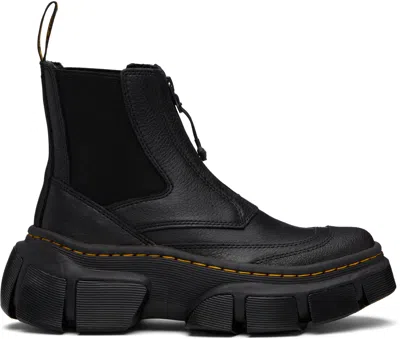 Dr. Martens' Black Dmxl Zip Leather Chelsea Boots