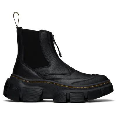 Dr. Martens Black Dmxl Zip Leather Chelsea Boots