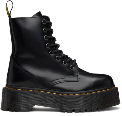 Dr. Martens' Black Jadon Boot Smooth Leather Platform Boots
