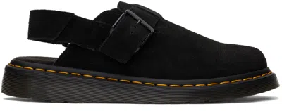 Dr. Martens Black Isham Desert Oasis Suede Mules