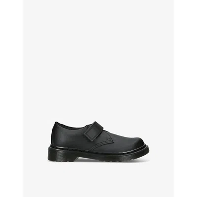 Dr. Martens' Dr Martens Boys Black Kids Kamron Leather Shoes 2-5 Years