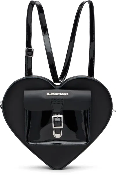Dr. Martens Black Kiev Leather Heart Shaped Backpack