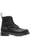 Dr. Martens Black Leather 1460 Pascal In Black