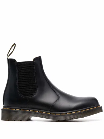 Dr. Martens Smooth Leather 2976 Vintage Made In England Chelsea Boots In Black