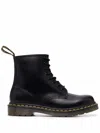 Dr. Martens Woman Ankle Boots Black Size 7 Leather In Black
