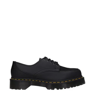 Dr. Martens' Black Leather Oxfords And Derby