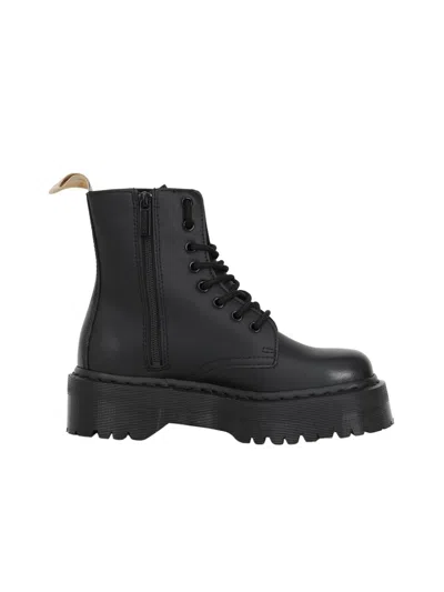 Dr. Martens Black Leather Platform Boots