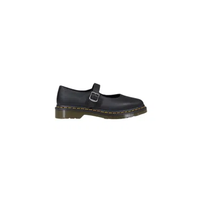 Dr. Martens Black Leather Platform In Multi