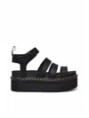 Dr. Martens Dr.martens Gladiator Sandals With Platform In Black