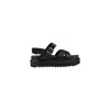 Dr. Martens Black Leather Sandal In Black