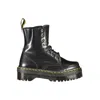 Dr. Martens Black Leather Unisex Ankle Boot In Black
