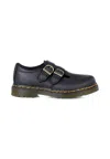 Dr. Martens Black Loafers For Boy In Black