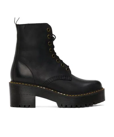 Dr. Martens Black Logo Ankle Boots