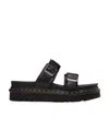 Dr. Martens' Zebrillus Myles Leather Sandals In Black