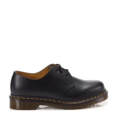 Dr. Martens Black 1461 Quad Oxfords In Black Polished Smooth