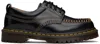 Dr. Martens Lowell Contrast-seam Derby Shoes Men In Black Analine