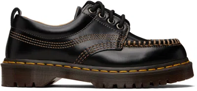 Dr. Martens Black Lowell Leather Moc Toe Derbys