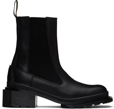 DR. MARTENS BLACK MAYBOLE SQUARE TOE CHELSEA BOOTS