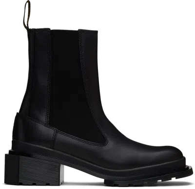 DR. MARTENS' BLACK MAYBOLE SQUARE TOE CHELSEA BOOTS