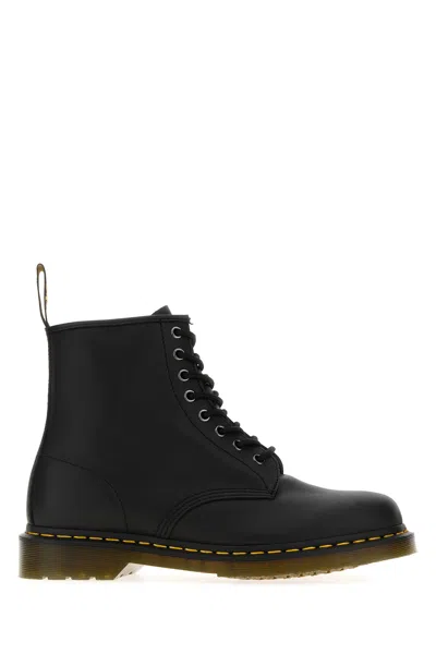 DR. MARTENS' DR MARTENS BLACK NAPPA LEATHER ANKLE BOOTS
