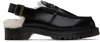 Dr. Martens' Black Penton Slingback Loafers In Black Analine