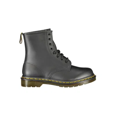 Dr. Martens Black Polyester Ankle In Gray