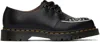 DR. MARTENS' BLACK RAMSEY SMOOTH LEATHER OXFORDS