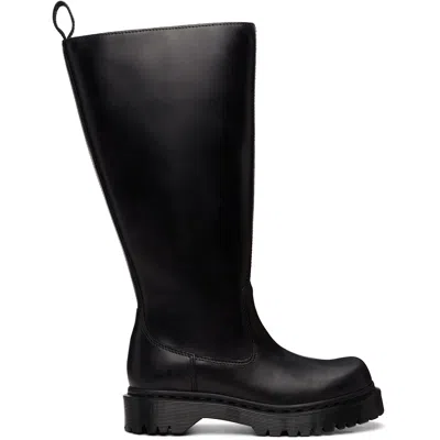 Dr. Martens Black Rejena Hi Old Harness Leather Tall Boots