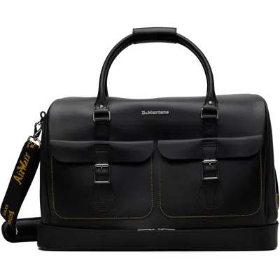 Dr. Martens Black Smooth Leather Weekender Bag