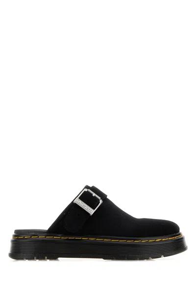 Dr. Martens Dr Martens Black Suede Brookline Slippers