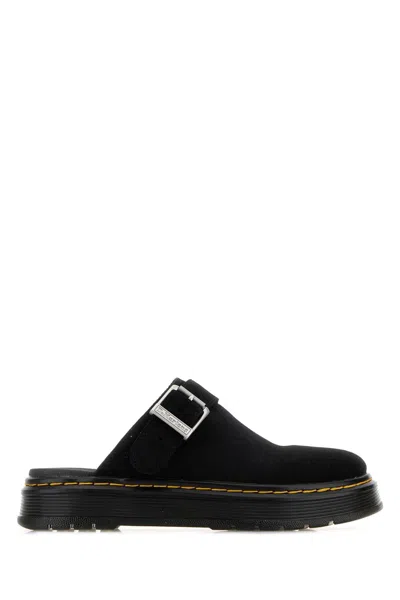 Dr. Martens Dr Martens Black Suede Brookline Slippers
