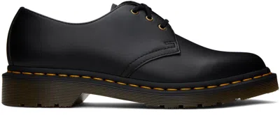 Dr. Martens' Black Vegan 1461 Felix Derbys In Black Felix Rub Off