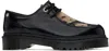 Dr. Martens' Black Zeffir 3i Bex Buttero Hair On Derbys In Black/beige