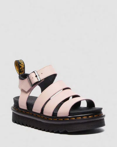 Dr. Martens' Blaire Athena Leather Strap Sandals In Pink