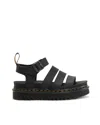 Dr. Martens' Dr.martens Hydro Leather Blaire Sandals In Black Athena