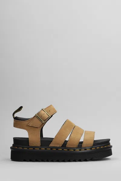 Dr. Martens' Blaire Leather Sandals In Brown