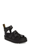 Dr. Martens' Dr. Martens Blaire Sandal In Black Brando Leather