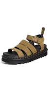 Dr. Martens Sandals In Muted Olive