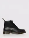 Dr. Martens Dr. Marten's 101 Yellow Stitch Smooth Leather Ankle Boots Black Smooth 26230001 Men's In Black