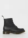 Dr. Martens Brown Leather Athletic In Black