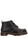 Dr. Martens Lowell Chukka Moc Toe Leather Ankle Boots In Black
