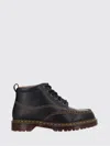 Dr. Martens Stylish Boots With Contrast Stitching And Lug Sole In Blue