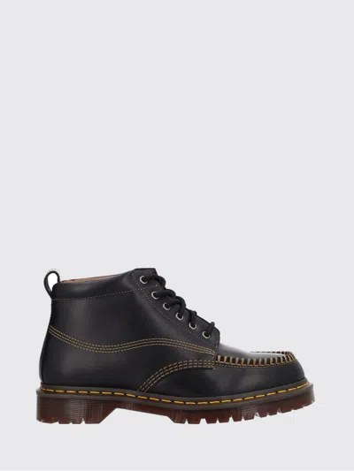 Dr. Martens Stylish Boots With Contrast Stitching And Lug Sole In Brown